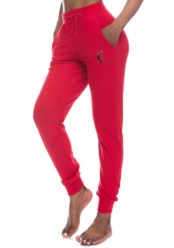 Cincinnati Bearcats Womens Sweater Jogger Red Sweatpants