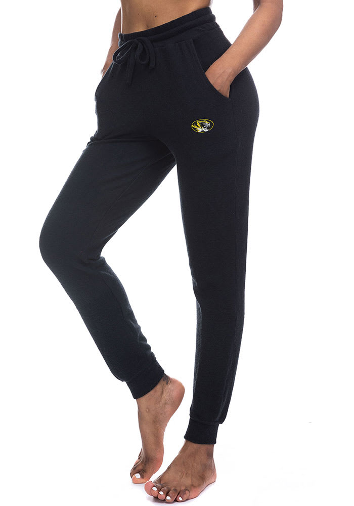 Missouri Tigers Womens Sweater Jogger Black Sweatpants