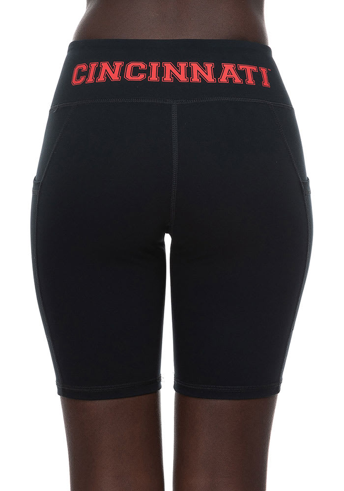 Cincinnati Bearcats Womens Black Biker Shorts