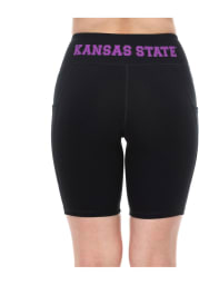 K-State Wildcats Womens Black Biker Shorts