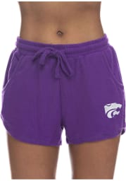 K-State Wildcats Womens Purple Sweater Shorts