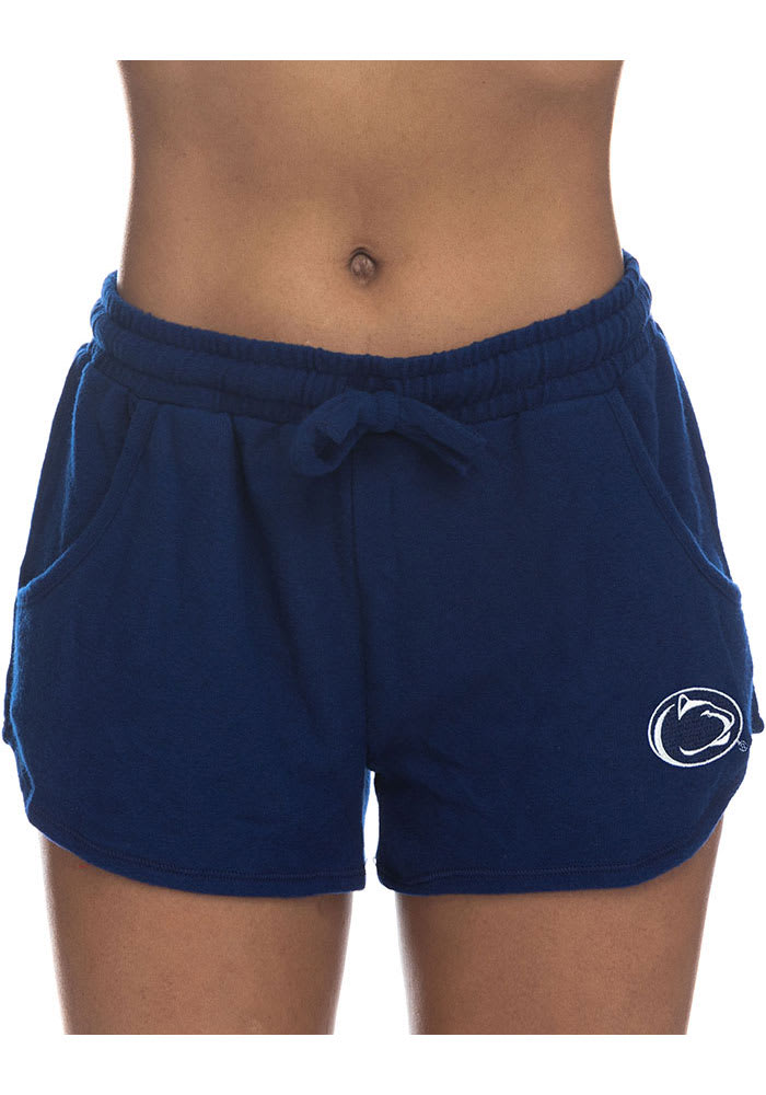 Penn State Nittany Lions Womens Navy Blue Sweater Shorts