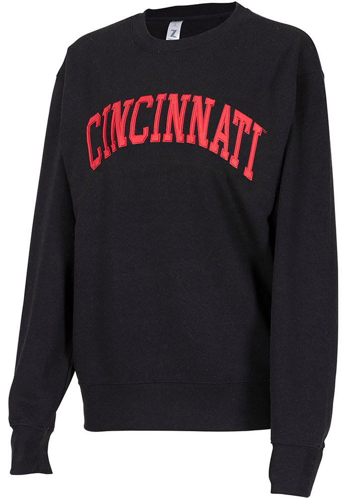Cincinnati Bearcats Womens Black Sport Crew Sweatshirt