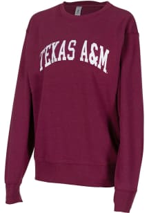Texas A&amp;M Aggies Womens Maroon Sport Crew Sweatshirt