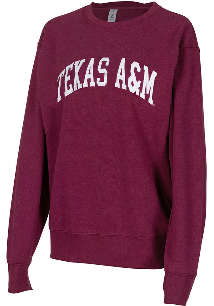 Texas A&M Aggies Womens Maroon Sport Crew Sweatshirt