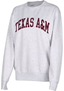 Texas A&amp;M Aggies Womens Ash Sport Crew Sweatshirt