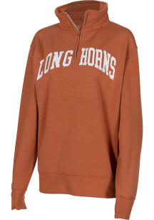 Texas Longhorns Womens Burnt Orange Sport 1/4 Zip Pullover