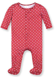 Baby Cardinal Indiana Hoosiers Magnetic Loungewear One Piece Pajamas