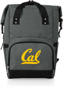 Picnic Time Cal Golden Bears Grey Roll Top Cooler Backpack