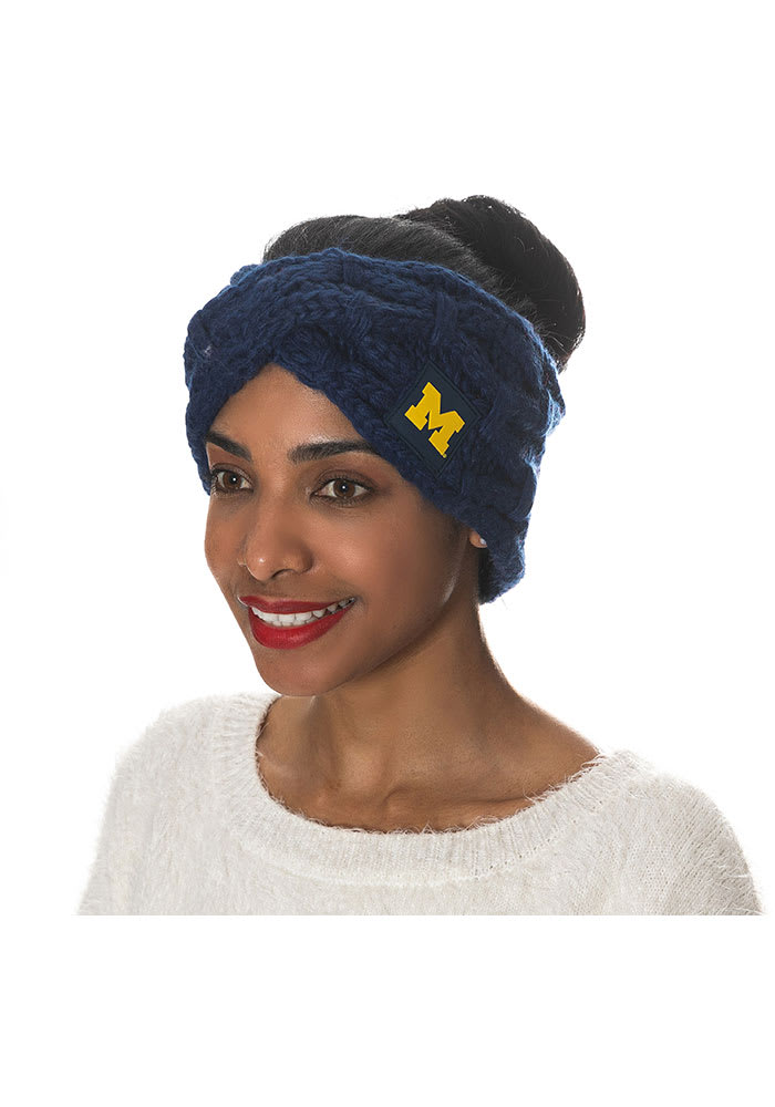 Michigan Wolverines Chunky Knit Womens Headband