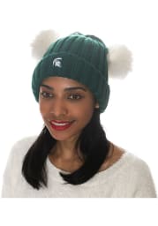 Michigan State Spartans Green Two Pom Womens Knit Hat