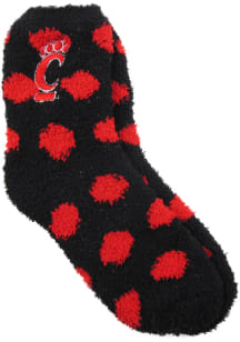 Cincinnati Bearcats Reverse Polka Womens Quarter Socks