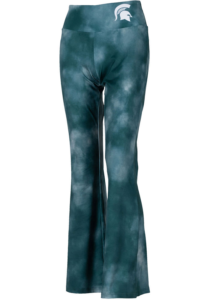 Michigan State Spartans Womens Green Bell Bottom Pants