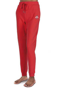 Ohio State Buckeyes Womens French Terry Red Sweatpants