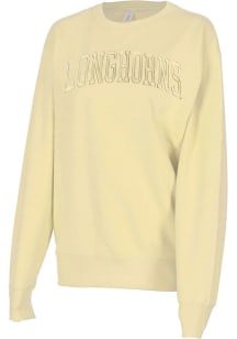Texas Longhorns Womens Yellow Sport Crew Sweatshirt