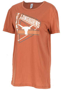 Texas Longhorns Womens Burnt Orange Oversized Short Sleeve T-Shirt