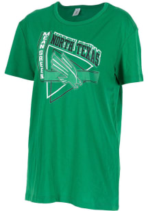 North Texas Mean Green Womens Kelly Green Oversized Short Sleeve T-Shirt