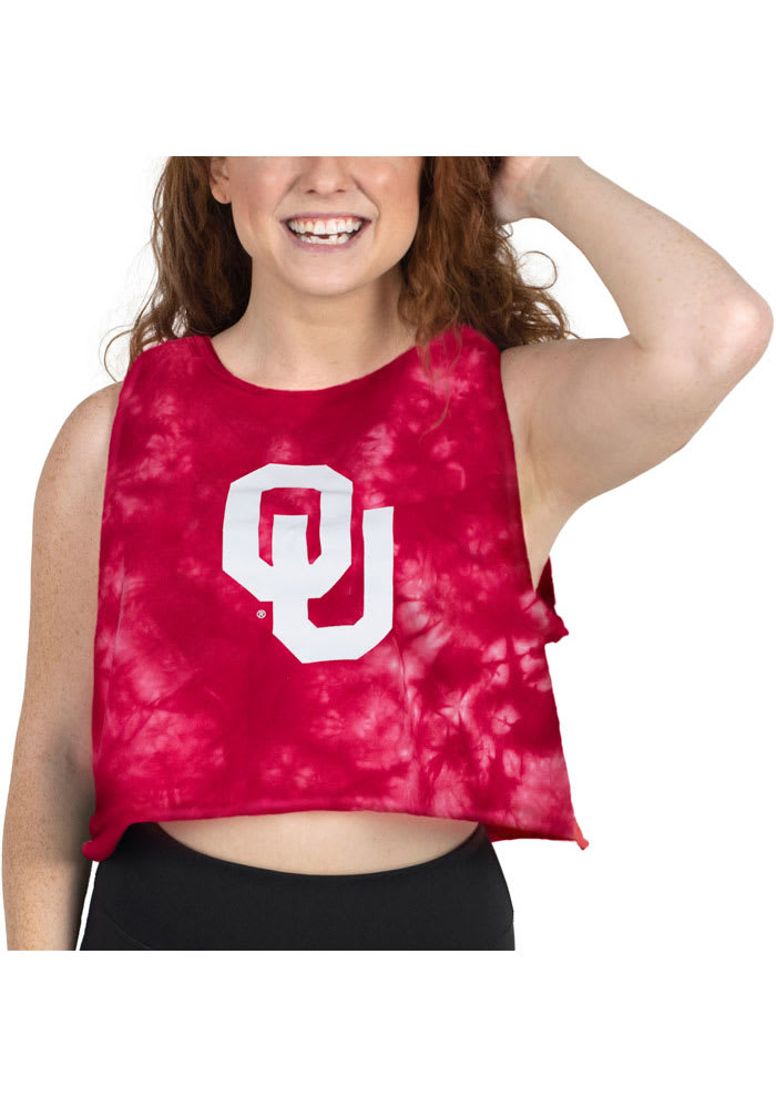 Oklahoma Sooners Womens Crimson Cloud Dye Tank Top