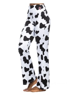 Ohio State Buckeyes Womens White Cow Print Flare Pants