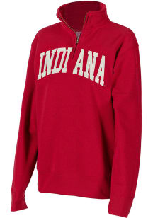 Indiana Hoosiers Womens Crimson Sport Fleece 1/4 Zip Pullover