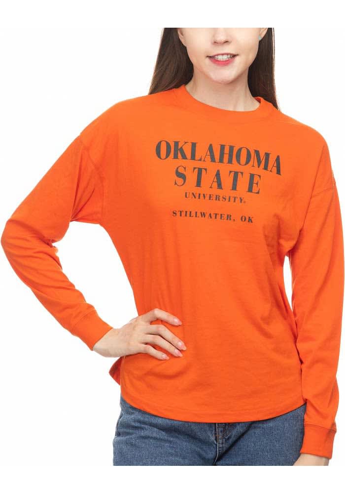 Osu Cowboys Classic Script V-Neck T-Shirt Orange Orange / Large