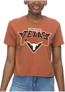 Texas Longhorns Womens Burnt Orange Crop Short Sleeve T-Shirt