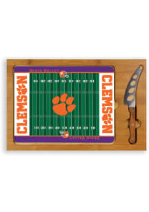 Clemson Tigers Icon Glass Top Cutting Board