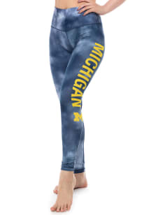 Michigan Wolverines Womens Navy Blue Mist Pants