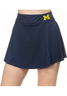 Michigan Wolverines Womens Navy Blue Skort Skirt