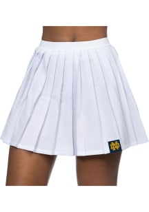 Notre Dame Fighting Irish Womens White Pleated Skirt