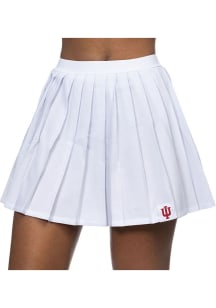 Indiana Hoosiers Womens White Pleated Skirt