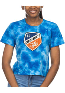 FC Cincinnati Womens Blue Cloud Short Sleeve T-Shirt