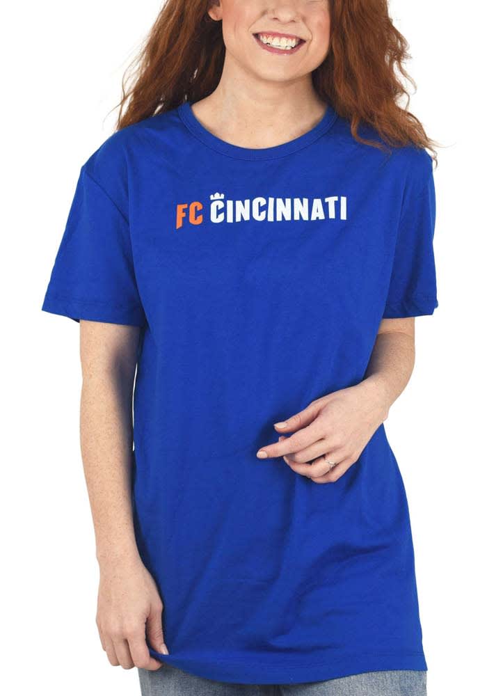 FC Cincinnati Womens Blue Oversized Short Sleeve T-Shirt