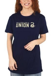Philadelphia Union Womens Navy Blue Oversized Short Sleeve T-Shirt