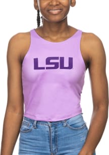 LSU Tigers Womens Lavender First Down Tank Top