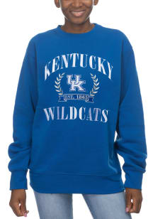 Kentucky Wildcats Womens Blue Sport Crew Sweatshirt