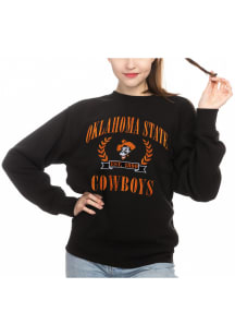 Oklahoma State Cowboys Womens Black Sport Crew Sweatshirt