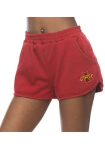 Iowa State Cyclones Womens Crimson Fleece Shorts