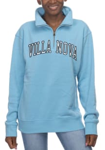 Villanova Wildcats Womens Light Blue Sport 1/4 Zip Pullover