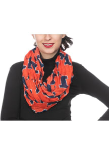 Logo Illinois Fighting Illini Womens Scarf - Blue