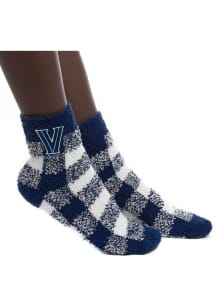 Villanova Wildcats Buffalo Check Womens Quarter Socks