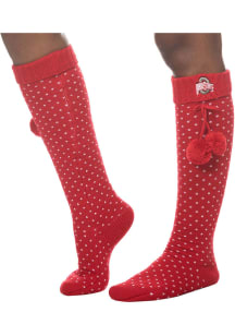 Ohio State Buckeyes Logo Womens Knee Socks