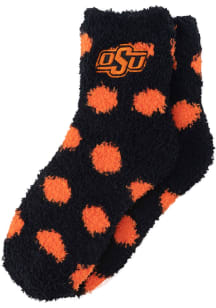 Oklahoma State Cowboys Fuzzy Dot Youth Quarter Socks