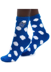 Grand Valley State Lakers Fuzzy Dot Womens Quarter Socks