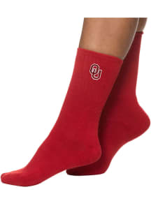 Oklahoma Sooners Mid Calf Womens Crew Socks