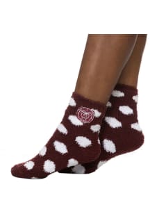 Missouri State Bears Fuzzy Dot Womens Quarter Socks