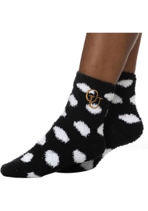Oakland University Golden Grizzlies Fuzzy Dot Womens Quarter Socks