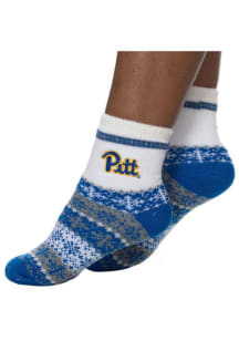 Pitt Panthers Holiday Team Color Womens Quarter Socks