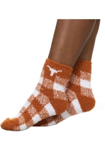 Texas Longhorns Buffalo Check Womens Quarter Socks