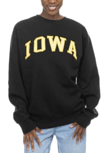 Iowa Hawkeyes Womens Black Sport Crew Sweatshirt